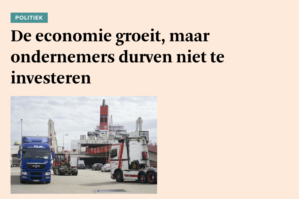 Elk conjunctureel segment vraagt om slim investeren!