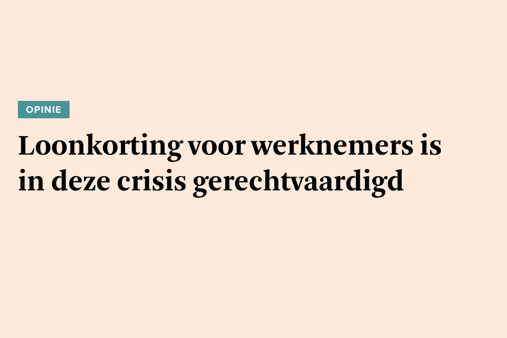 Post-corona: begin van een new deal?