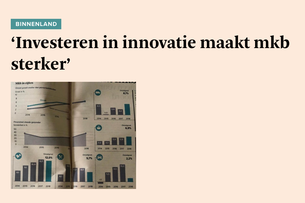 Innoveren is goed, vooruitkijken is beter!
